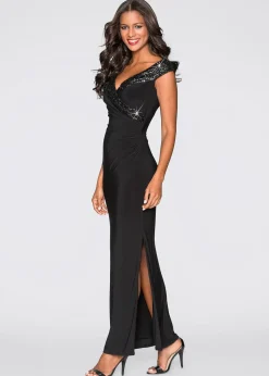 Robe en jersey à sequins