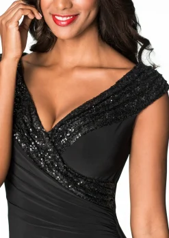 Robe en jersey à sequins