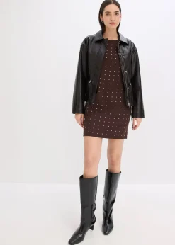 Robe en jersey à strass