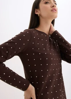 Robe en jersey à strass