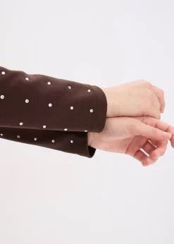 Robe en jersey à strass