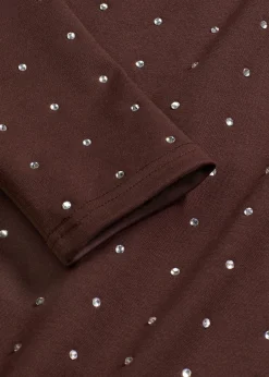 Robe en jersey à strass