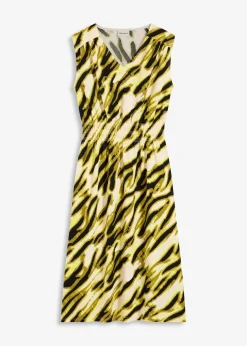 Robe en jersey à taille smockée