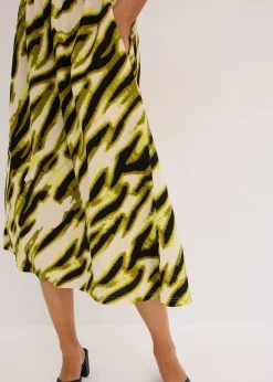 Robe en jersey à taille smockée