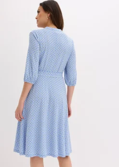 Robe en jersey avec ceinture à nouer (ens. 2 pces)