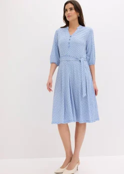 Robe en jersey avec ceinture à nouer (ens. 2 pces)