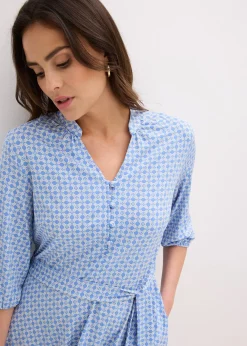 Robe en jersey avec ceinture à nouer (ens. 2 pces)