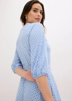 Robe en jersey avec ceinture à nouer (ens. 2 pces)