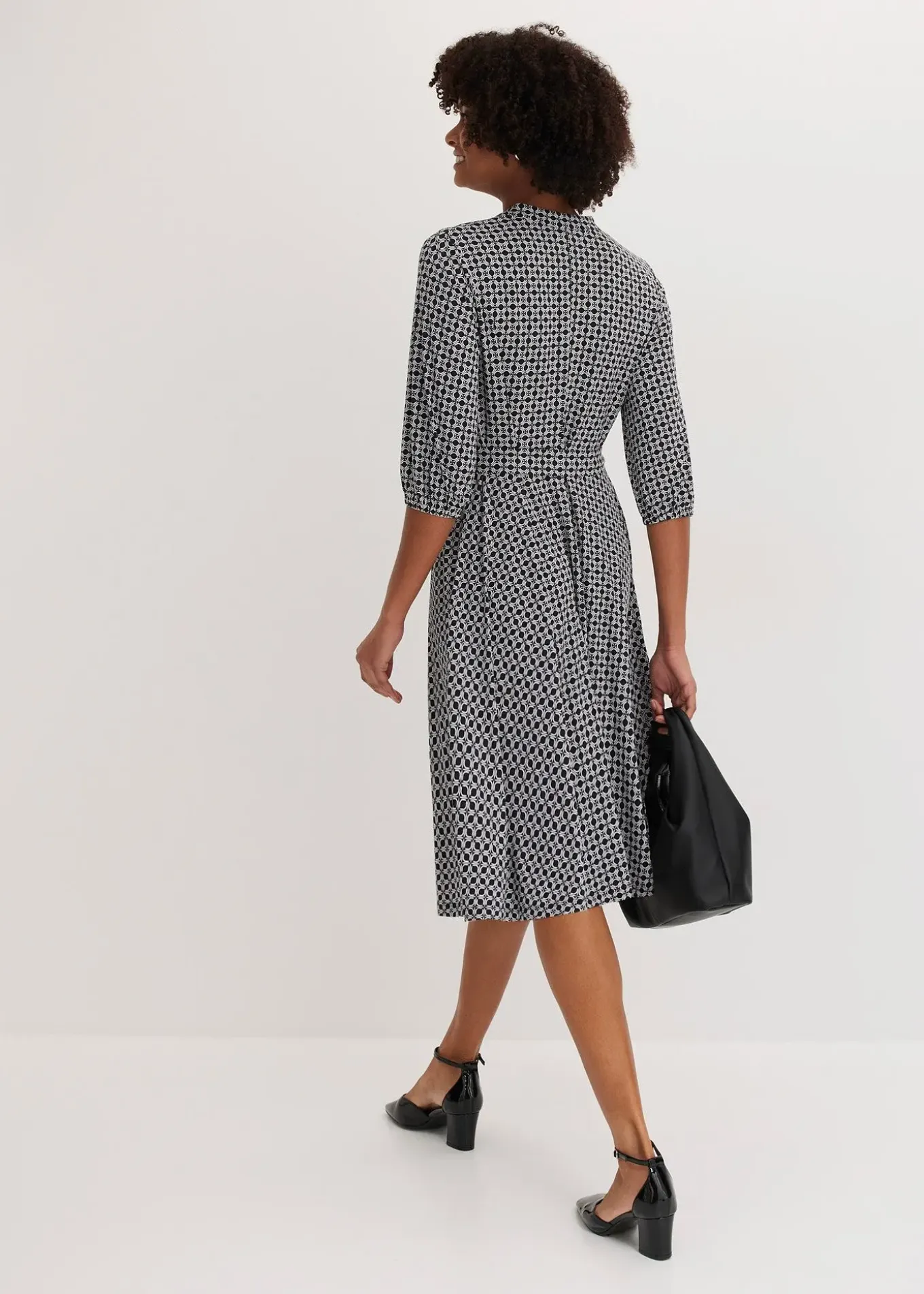 Robe en jersey avec ceinture à nouer (ens. 2 pces)