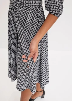 Robe en jersey avec ceinture à nouer (ens. 2 pces)