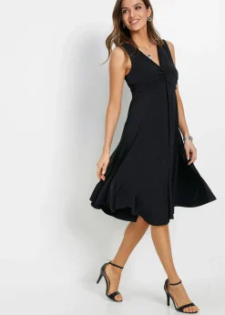 Robe en jersey avec décolleté en V