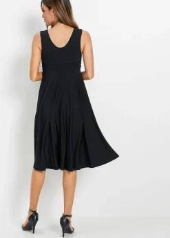 Robe en jersey avec décolleté en V