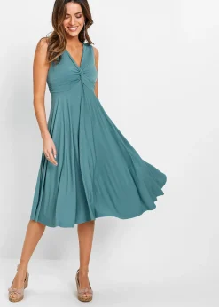 Robe en jersey avec décolleté en V