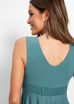 Robe en jersey avec décolleté en V