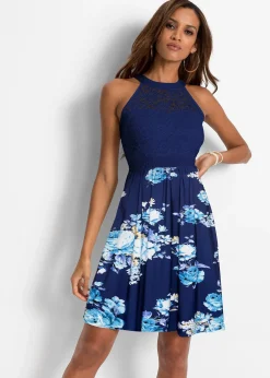 Robe en jersey avec dentelle