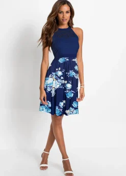 Robe en jersey avec dentelle