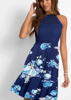 Robe en jersey avec dentelle