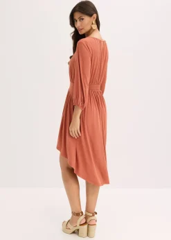 Robe en jersey avec fronces