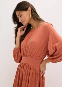 Robe en jersey avec fronces