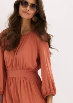 Robe en jersey avec fronces