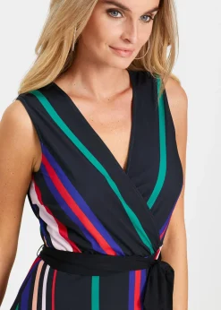 Robe en jersey avec lien à nouer