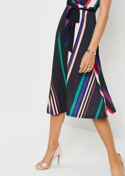 Robe en jersey avec lien à nouer