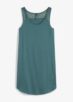 Robe en jersey coton avec dentelle