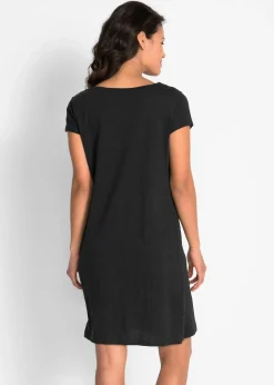 Robe en jersey coton flammé