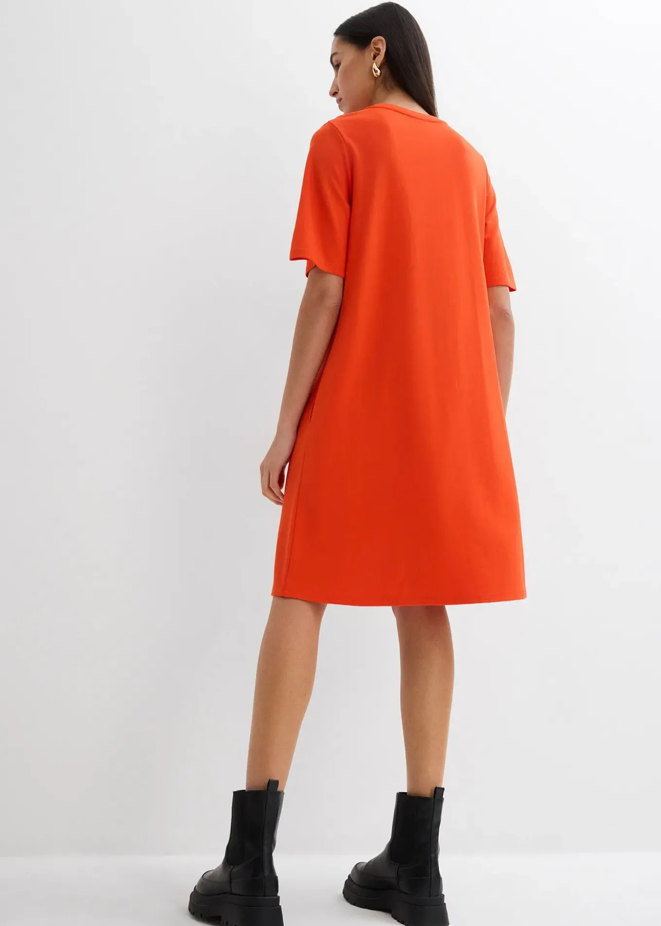 Robe en jersey, coupe trapèze