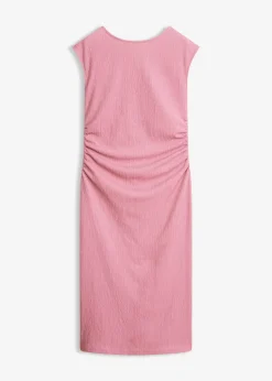 Robe en jersey crêpe texturé