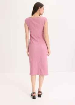 Robe en jersey crêpe texturé