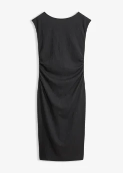 Robe en jersey crêpe texturé