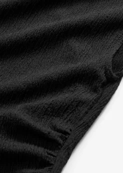 Robe en jersey crêpe texturé