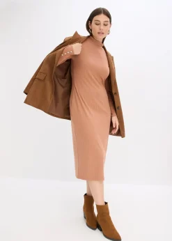 Robe en jersey côtelé