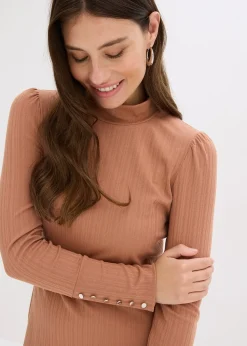 Robe en jersey côtelé