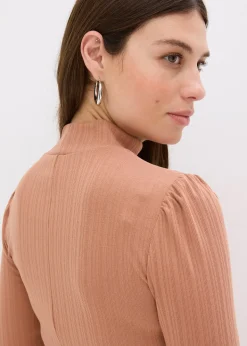 Robe en jersey côtelé