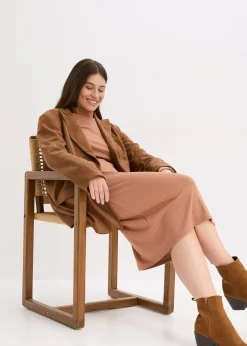 Robe en jersey côtelé