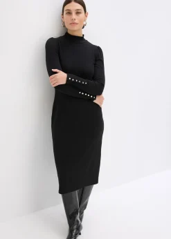 Robe en jersey côtelé