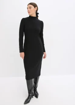 Robe en jersey côtelé