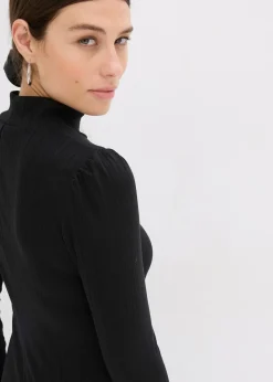 Robe en jersey côtelé