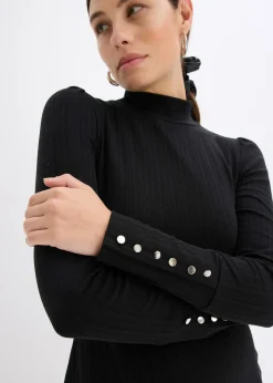 Robe en jersey côtelé