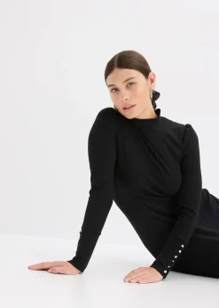 Robe en jersey côtelé