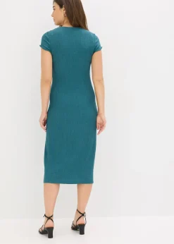 Robe en jersey de crêpe texturé