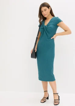 Robe en jersey de crêpe texturé