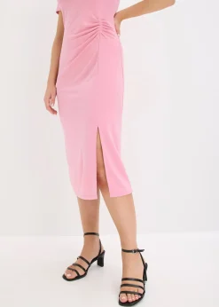 Robe en jersey de viscose mélangée