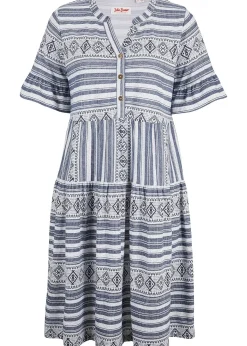 Robe en jersey de viscose mélangée