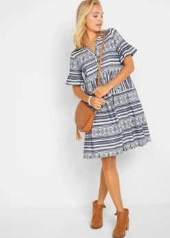 Robe en jersey de viscose mélangée