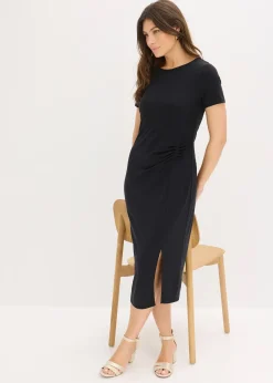 Robe en jersey de viscose mélangée