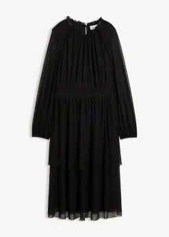 Robe en jersey et mesh fin