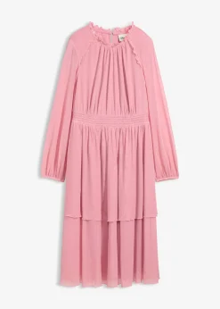 Robe en jersey et mesh fin